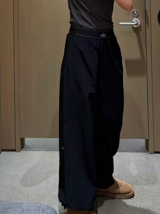 ALO Yoga Pants - ALO Yoga Suit Up Trouser Black 🎍(Regular) Timeless Design